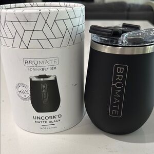 BrüMate Uncork'd Matte Black Wine Tumbler